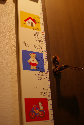柱の傷は一昨年の